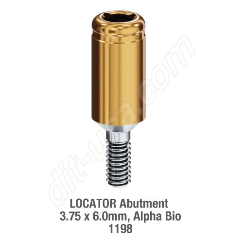 Locator Abutment Alpha Bio 3.75 x 6.0mm #8626