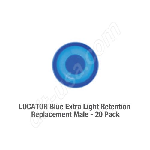 1.5 lbs LOCATOR Blue Extra Light Retention Replacement Male - (20 pack)