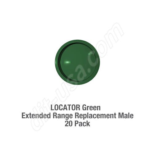 4.0 lbs LOCATOR Green Extended Range Replacement Male - (20 pack)