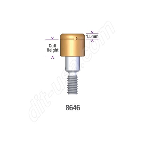 Locator STERI-OSS HEX LOCK (HL) 3.25mm DIAMETER x 1.5mm Implant Abutment #8646 (ea)