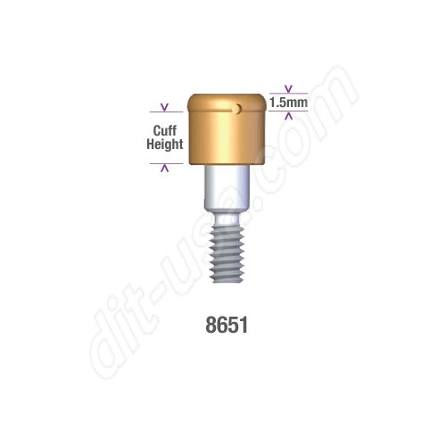 Locator NOBEL BIOCARE 3.8mm DIAMETER x 0mm (INTERNAL CONNECTION) Implant Abutment #8651 (ea)