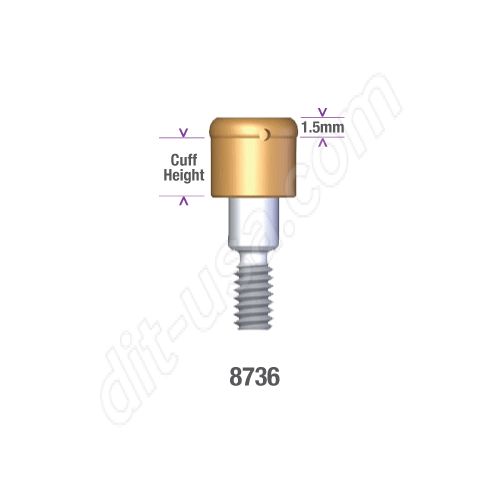 Locator CALCITEK SPLINE 5.0mm DIAMETER x 0.86 mm Implant Abutment #8736 (ea)
