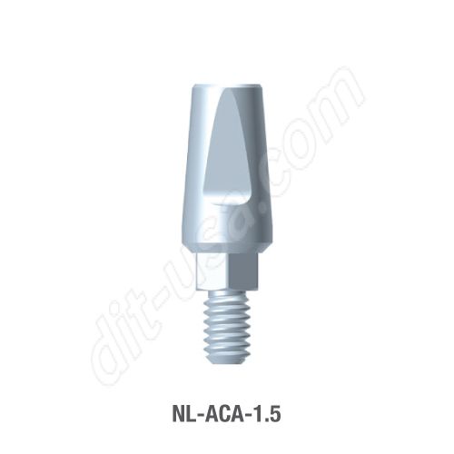 1.5mm Cuff Straight Titanium Abutment for Narrow Platform Conical Connection