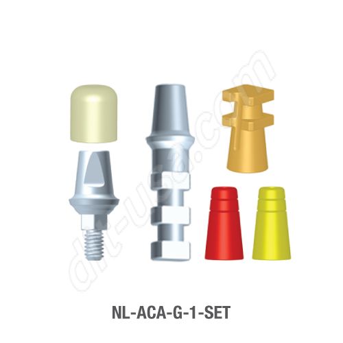 1mm Cuff Modular Abutment Set for Narrow Platform Conical Connection