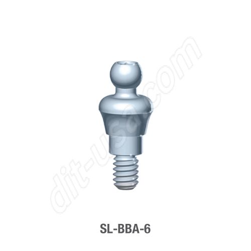 6mm Cuff O-Ball Abutment for Standard Platform Conical Connection.