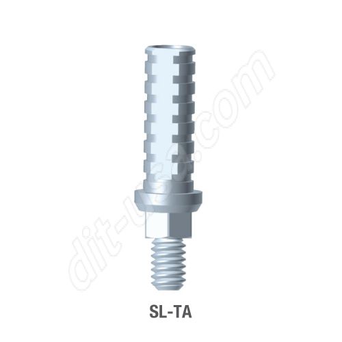 Engaging Straight Titanium Temporary Abutment for Standard Platform Conical Connection