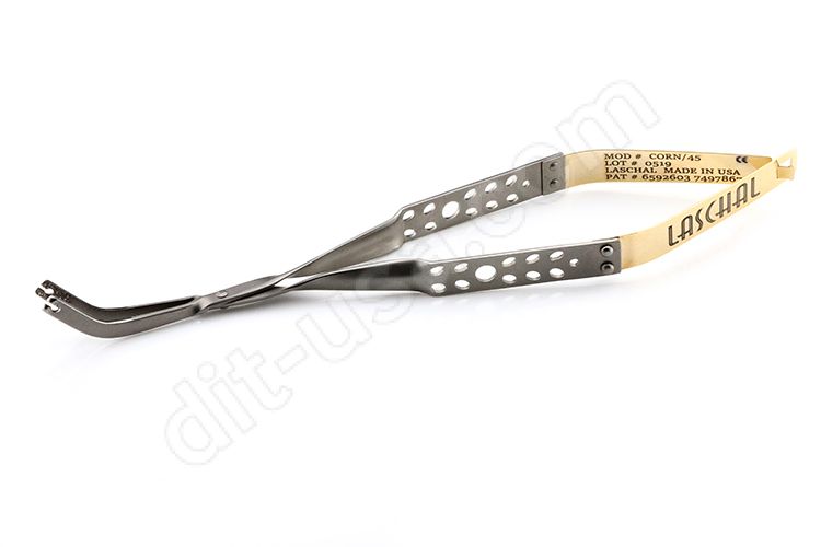 Laschal Corn Forceps, Curved 45°
