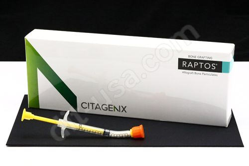 1.0cc (200-850µm) Premium Blend Min/Demin Cortical Raptos® Particulate Syringe