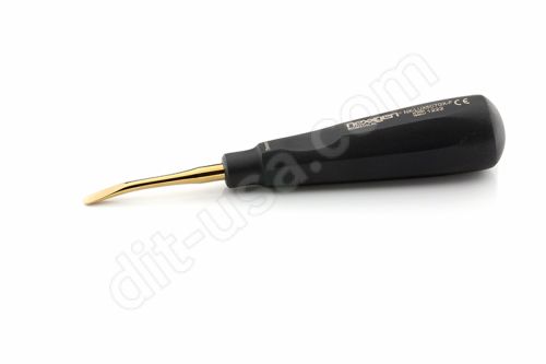 5mm Flat Luxation Periotome, Curved, Titanium, Octoblack® Handle - Nexxgen Biomedical®