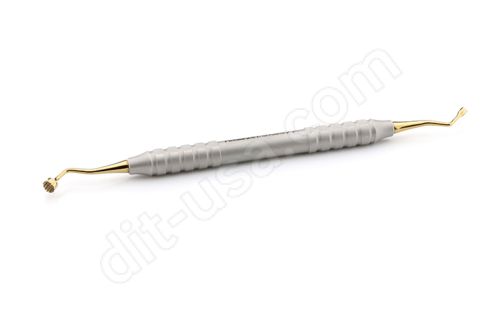 3/5mm DE Graft Packer, Short, Tru-Grip® Handle. Gold Titanium - Nexxgen Biomedical®