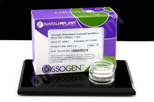 0.5cc (250-1000µm) Ossogen™ Mineralized Cortical Cancellous Allograft Jar