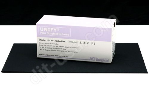 3-0 x 18" Unify PGA Violet Sutures with FS-2 Needle - 12/Box