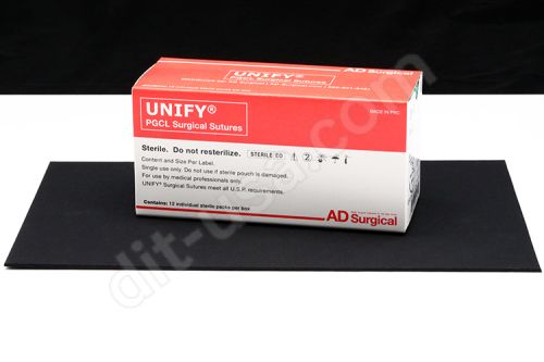 4-0 x 18" Unify PGCL Resorbable Mono-filament Sutures with FS-2 Needle - 12/Box