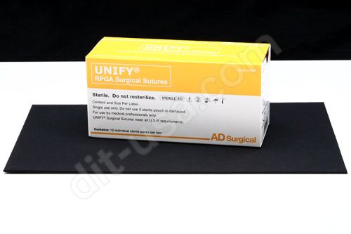 4-0 x 18" Unify Rapid PGA Violet Sutures with FS-2 Needle - 12/Box