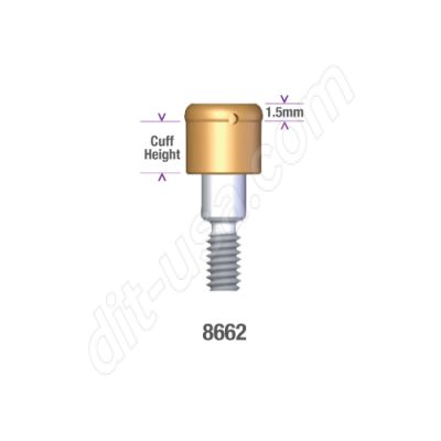 Locator MIS 3.75, 4.2mm DIAMETER x 1mm INTERNAL HEX IMPLANT (STANDARD PLATFORM) Implant Abut #8662