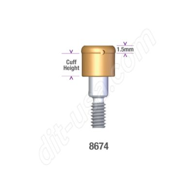 Locator MIS 5.0mm DIAMETER x 3mm INTERNAL HEX IMPLANT (WIDE PLATFORM) Implant Abutment #8674 (ea)