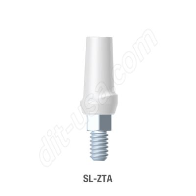 Straight Zirconia Abutment for Standard Platform Conical Connection