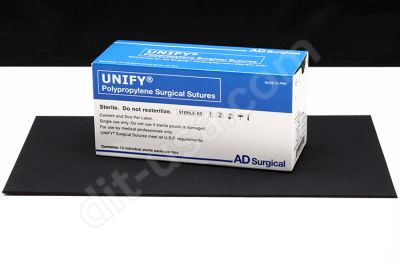 5-0 x 18" Unify Polypropylene Sutures with P-3 Needle - 12/Box