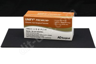4-0 x 18" Unify Premium Chromic Gut Sutures with PS-3 Needle - 12/Box